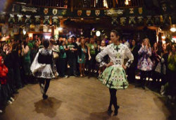 Irish dancers on The World Tour Ireland trip