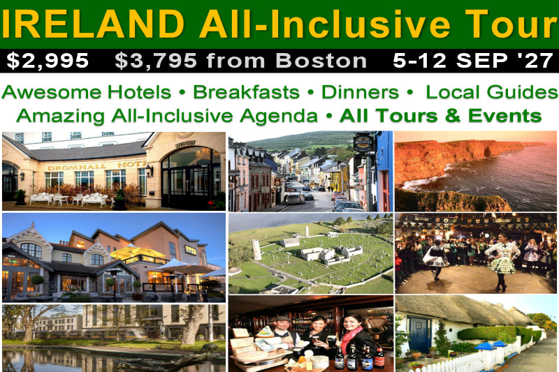 Ireland Insider Tour - Sightseeing: 4-12 September 2027
