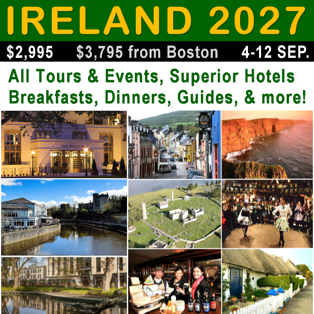 Ireland Insider Tour - Sightseeing: 4-12 September 2027